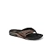 Reef Fanning Mens Bottle Opener Flip Flop, Arch Support, Durable Outsole, Water Friendly, Black And Tan, 13