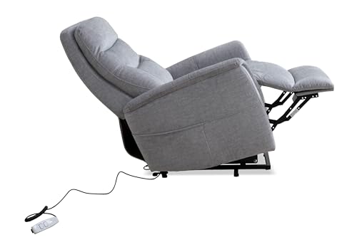 Sillón reclinable eléctrico plateado con cabecera articulada miniatura 7