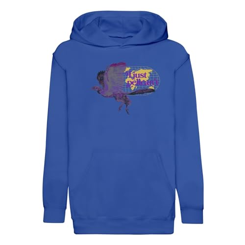 Sweat à capuche enfant imprimé oiseau pelican style vintage