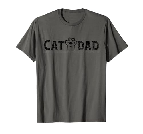 Worlds Best cat dad ever vintage cat dad father day men T-Shirt