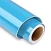 Glänzend Blau Plotterfolie Vinyl, 30,5 x 152,4 cm Vinylfolie Plotter für Cricut, Blau Plotterfolie Selbstklebend für DIY-Geschenke, Tasse, Fenster, Keramik, Kunststoff