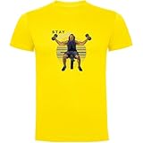k kruskis - t shirt palestra stay strong manica corta uomo - m, giallo