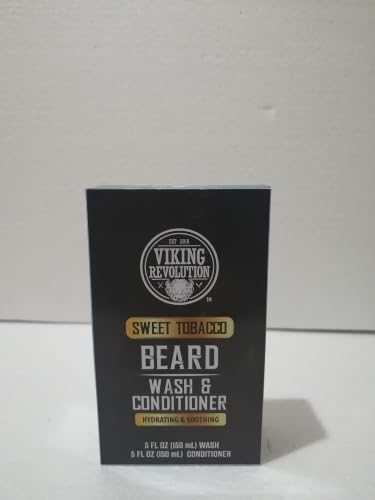 Image of Viking Revolution Beard Wash & Conditioner Set - Sweet Tobacco - 5 oz
