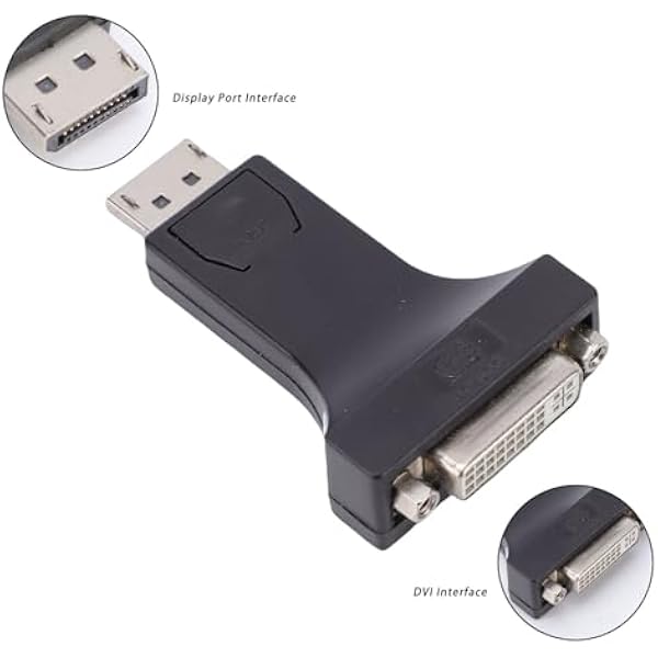 Naroote Display Port to DVI Converter встроенный чип-конвертер видеоадаптер с пропускной способностью 10 8 Гбит с разрешением 1920x1200 и механизмом блокировки идеально подходит для ноутбуков и
