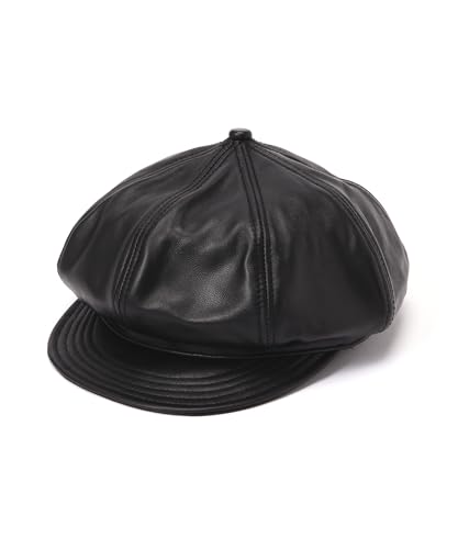 �ySchott�z�y�V���b�g�z LEATHER NEWSBOY CAP ���U�[ �j���[�X�{�[�C �L���b�v �����Y M 010 �u���b�N 782-5974006