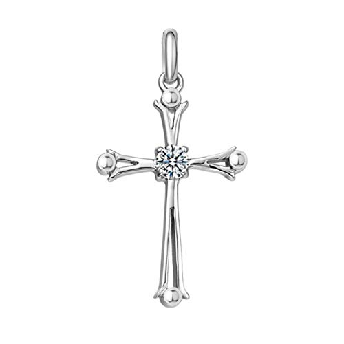 Modische Sterling Silber Jesus Kreuz geformte hängende Frauen Halskette Kette Schmuck Claviculate Halskette Cover