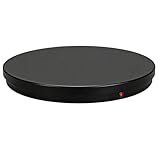 Fockety Motorisierter drehbarer Displayständer, 24 Zoll, 220 lbs Tragkraft, 360-Grad-Drehplattform, Fotodrehscheibe mit Fernbedienung für Produkte, Modellfotos oder Videos (EU-Stecker)