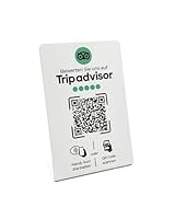 Aufsteller/Schild für Tripadvisor Bewertungen mit QR-Code und NFC (16,5 x 10,5 cm) - Deutsch