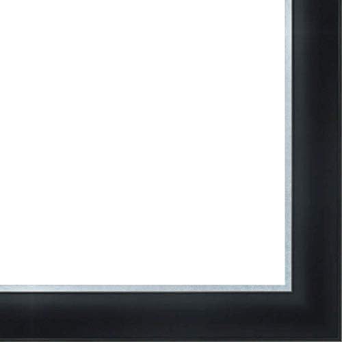 CountryArtHouse Picture Frame Moulding (Wood) 100ft bundle - Contemporary Black Finish - 2" width - 9/16" rabbet depth