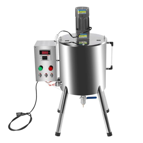Heating Mixing Filling Machine 30L Stirring Tank Lipstick Paste Machine 110V Filler Lipstick Filling Machines 32-572℉ Temperature Adjustable Stirring Tank for for Lipsticks, Shoe Polish