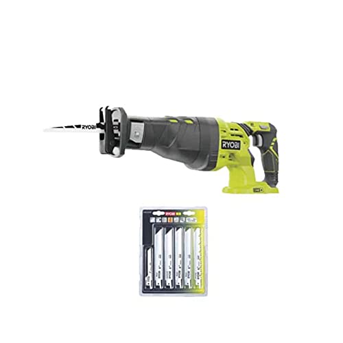 Pack RYOBI Scie sabre 18V One+ R18RS-0 - Lot de 6 lames universelles - bois et métal 100/152mm - RAK06RB