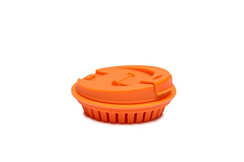 Jarware-82639-Fruit-Infusion-Lid-for-Wide-Mouth-Mason-Jars-Orange
