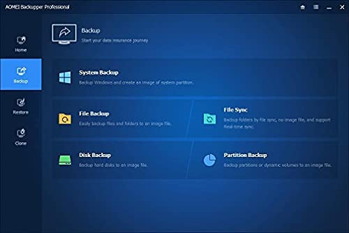 Backupper & Data Recovery Pro. Software - AOMEI/1 code 2 PCs / DIGITAL DELIVERY