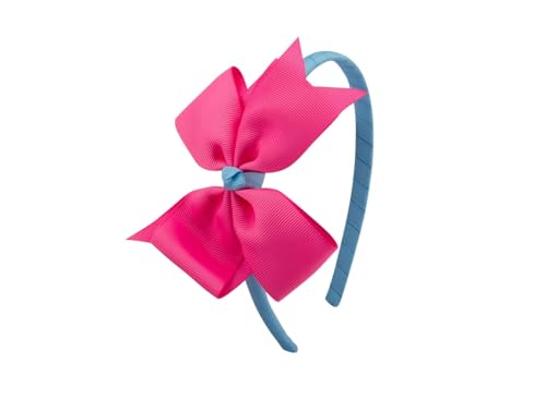 Image of BABIES BLOOM Designer Red Hair Bow, Baby Headband and Hair Accessory Set (Set of 5) (Blue Pink)