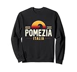 Pomezia Italia | Pomezia Lazio Italia Retro Wave Logo Sudadera