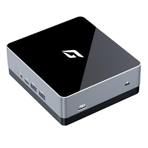 Image of CyberGeek Nano J1 Linux Mini PC, Intel N5095A Quad-Core, 4GB RAM, 128GB PCIe SSD, 4K Dual Display, WiFi, Type-C, RJ45, VESA, Ubuntu OS