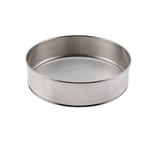 Setaccio Farina, 15CM Acciaio Inossidabile Setaccio Farina, 60 Maglie Fine Setaccio per Farina Professionale, Facile da Pulire Adatto per Setacci per la Farina e la Zucchero a Velo（150×45mm）