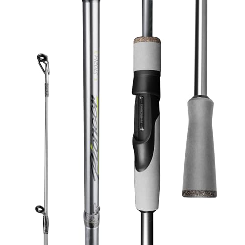 HANDING Pioneer 2 Piece Fishing Rod 7' Spinning Rod for Largemouth Bass Smallmouth Bass Walleye Channel Catfish Pickerel Freshwater Drum