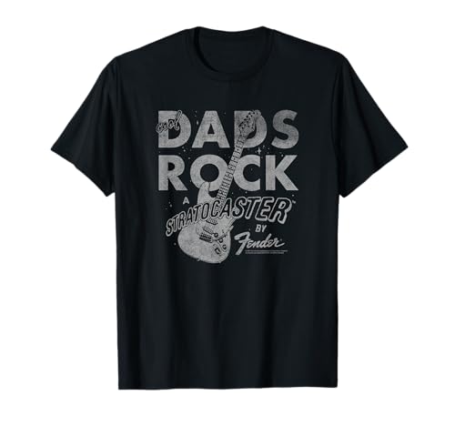 Fender Father's Day Cool Dads Rock A Stratocaster Poster Camiseta