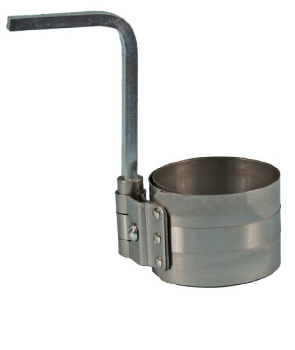 Ullman RC-09 Steel Ratchet Piston Ring Compressor with Key, 2-1/8" to 5" Capacity