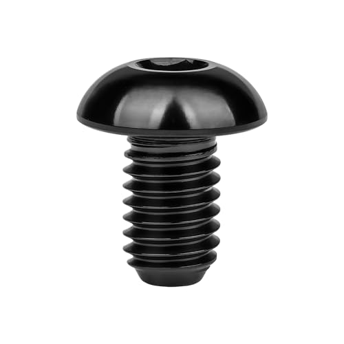 Image of Titanium Bolt M3 8 10 12 15mm Allen Key Head Screws for Bicycle Pack of 4 (Black, M3x8mm)