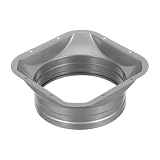 Cabilock Metall Windkanal Adapter mit Quadratischem zu Rundem Anschluss 6 Zoll Außendurchmesser und Auslaufsicherem Design für Frischluftsysteme zu Hause