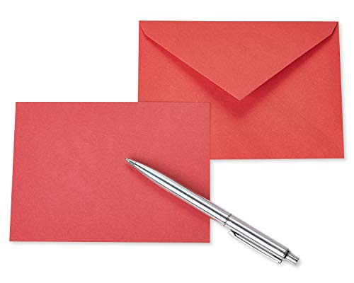 American Greetings Blank Note Cards With Envelopes, Kraft, Red, Green And Blue (200-Count) #TOP3