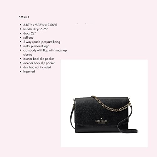 Kate Spade Carson Convertible Crossbody Handbag (Black) #TOP2