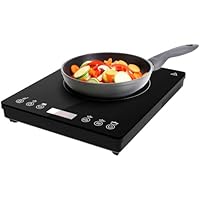 Cecotec Placa de Inducción Portátil 1 Fuego Full Magma Slim.