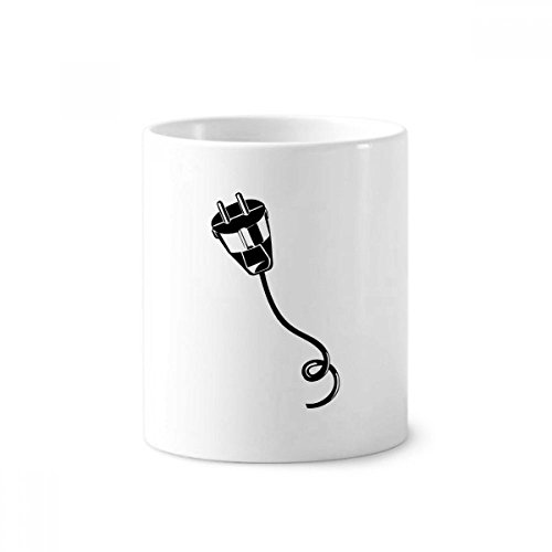Modèle en céramique noire tasse blanche de 350ml porte-brosse à dents