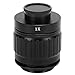 Microscope Tube, Microscope Camera Adapter Trinocular Stereo Microscope Tube 1X 38mm C Mount Lens Adapter