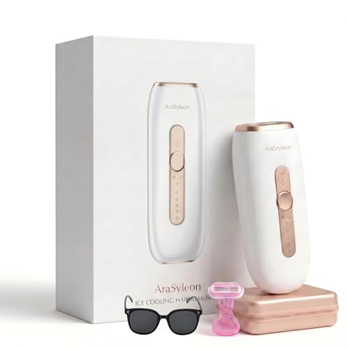 AraSyleon Epilatore IPL per Donne & Uomini, 600-1200nm riduzione permanente