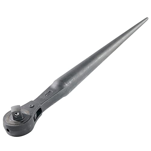 Klein Tools 3238 Ratcheting Wrench, Construction Spud Wrench, 1/2-Inch Drive, Forged From Alloy Steel, Corrosion Resistant Black Finish, 15-Inch #TOP2