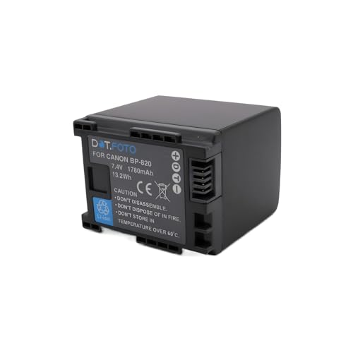 Batería recargable BP-820 de 7.4v con celdas de litio sin efecto memoria para Canon VIXIA 4