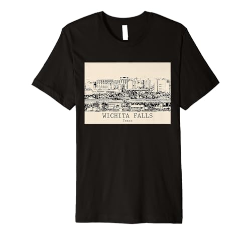 Wichita Falls Texas Vintage Retro Travel Souvenir Premium T-Shirt