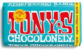 Tony's Chocolate,Chocolate Bar Milk Crispy Wafer,180gram(Imported)