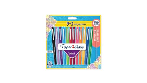 PAPER MATE Długopis Flair 12 szt. M 0,7 mm blister