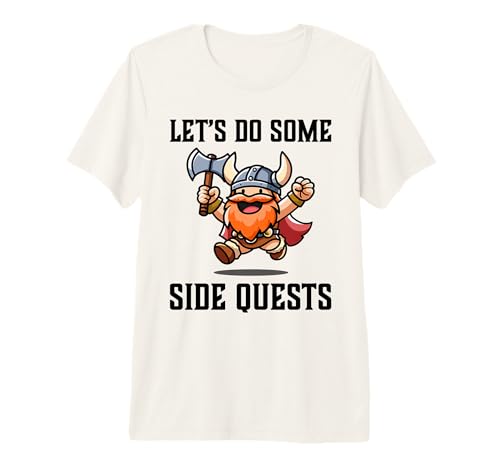 Jugador RPG Vamos a Hacer Algunas misiones secundarias Jugador Guerrero Enano Camiseta Premium