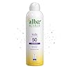 Alba Botanica Kids Sunscreen Spray for Face and Body, Tropical Fruit, Broad Spectrum SPF 50, Water Resistant, 5 fl. oz. Bottle