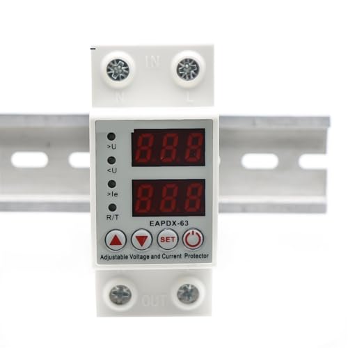 Relais de protection Rail Din 40A double affichage pour tension