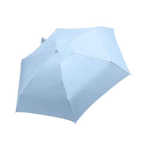 Compact Umbrella for Travel, UV Sun Protection Windproof Folding Portable Rain Umbrellas for Kids Men Women