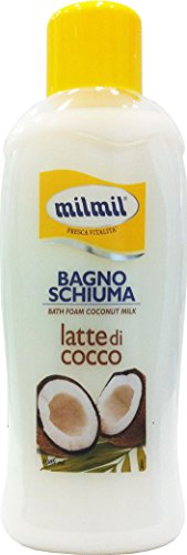 12 X Mil Mil Bagno Schiuma Latte Di Cocco 1000 Ml