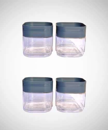 Image of Cello Plastic Modustack Square Canister, 500 ml Pair of 2, pack of (2)