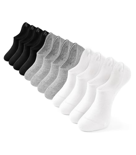 Image of Breslatte No Show Socks Womens Men Non-slip Soft Cotton Invisible Socks for Women Daily Sport