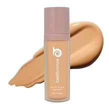 Best Bronze Bombshell Body Makeup - Tattoo Cover Up Makeup & Body Foundation Waterproof - Tattoo Concealer Waterproof for Scars, Varicose Veins Cover Up & Leg Foundation C8 Deep Golden Olive