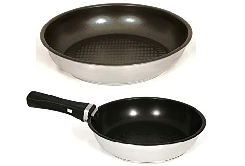 Callaway Set de 2 móvil, 1 sartén de 20 cm y 1 sartén de 24 cm. y 1 mango intercambiable