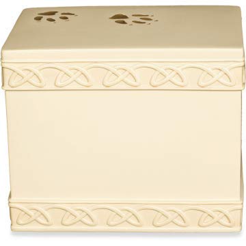 Comfy Hour Angelstar 5" Pet Urn For Dog, Beige, Pet In Loving Memory Collection #TOP2