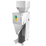 Particle Filling Machine, 10-999G/0.02-2.2LBS Automatic Weighing Filler, 110V 1200W Stainless Steel Subpackage Machine w/Foot Pedal, 13-20 Bags/Min & Weight Adjustable for Tea Grain Seed Coffee Beans