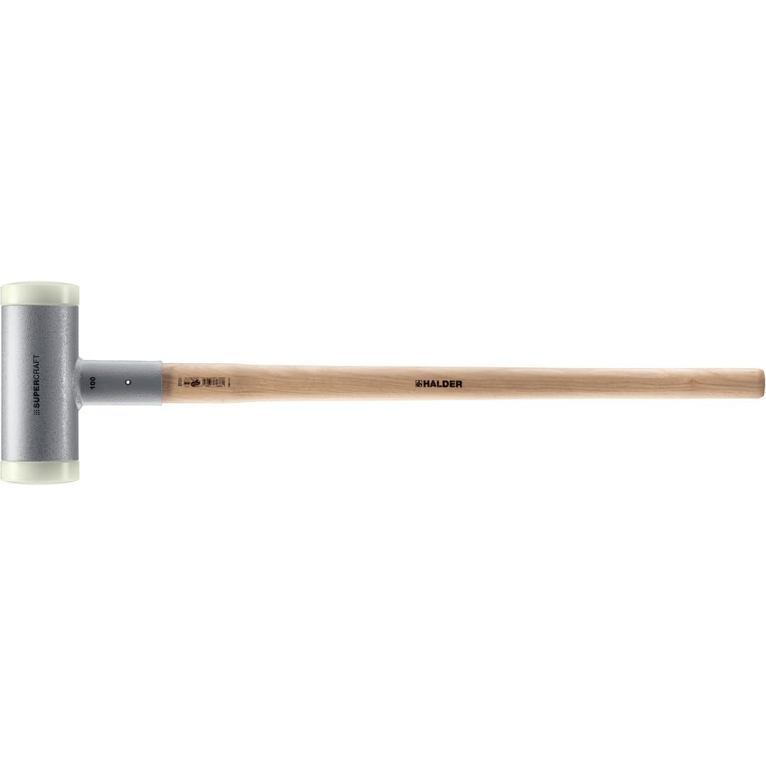 Marteaux de frappeur SUPERCRAFT, avec manche, vernis, en Hickory réduisant les vibrations, ergonomique | D=100 mm/Poids=9300 g | 3366.110