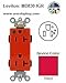 Leviton MD830-IGR RD LEV-LOK REC DEC HG IG 20A125V